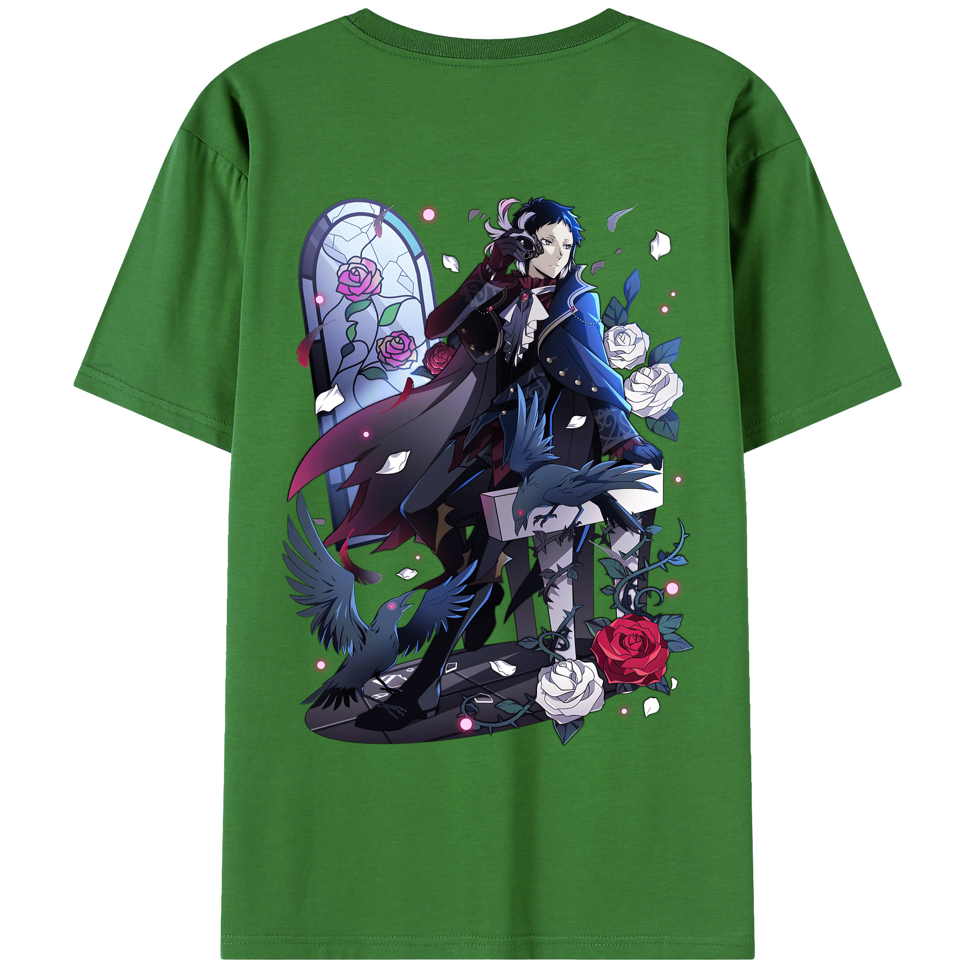 （画像用） 文豪ストレイドッグス Bungo Stray Dogs レディース半袖Tシャツ(バックプリント)